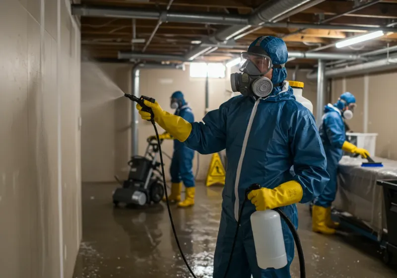 Basement Sanitization and Antimicrobial Treatment process in Prairie View, TX