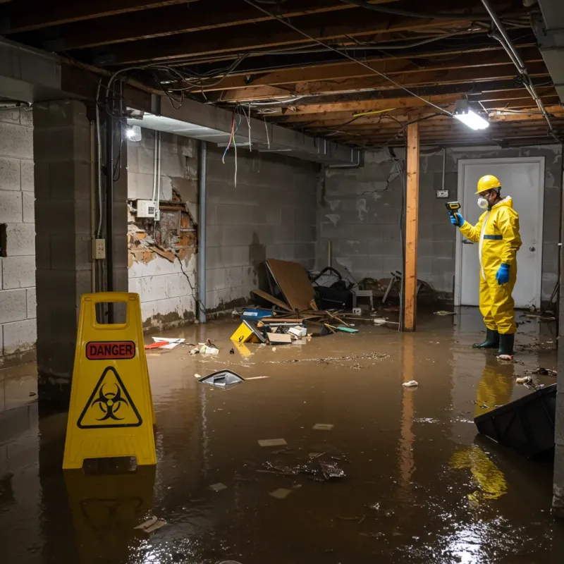 Flooded Basement Electrical Hazard in Prairie View, TX Property